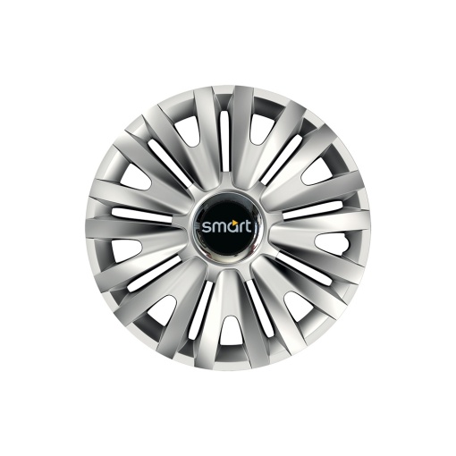 Set 4 capace roti Cu Inel Cromat Royal R15 pentru gama auto Smart