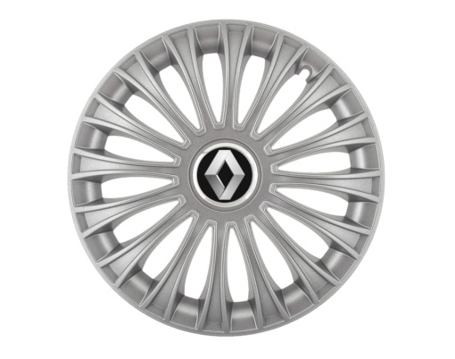 Set 4 capace roti Dino cromat R15, pentru gama auto Renault