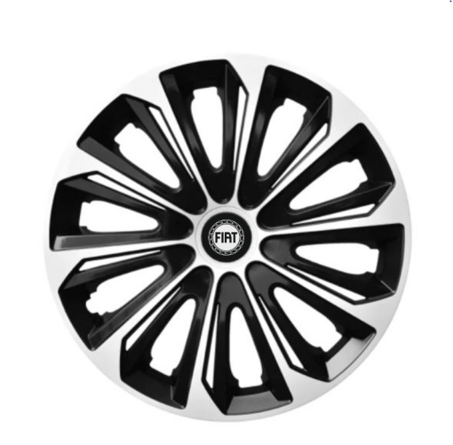 Set 4 capace roti Extra strong silver R15 pentru gama auto Fiat