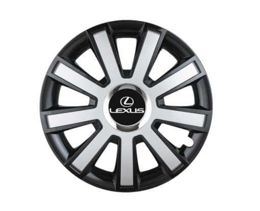 Set 4 capace roti Flash Gri-Negru R16 pentru gama auto Lexus