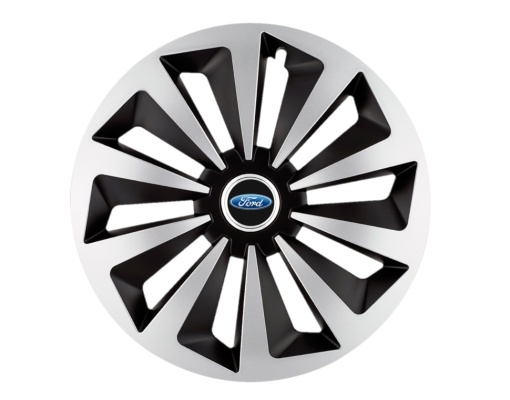 Set 4 capace roti Fox Gri-Negru R15 pentru gama auto Ford