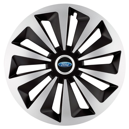 Set 4 capace roti Fox Gri-Negru R17 pentru gama auto Ford