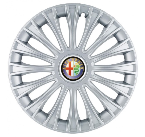 Set 4 Capace Roti, potrivite jantelor de R14, pentru Alfa Romeo, model dino cromat