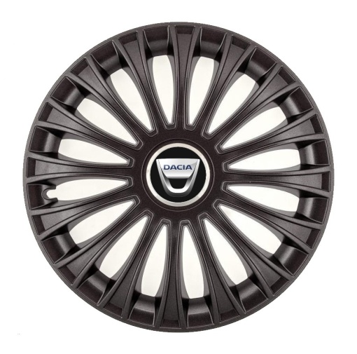 Set 4 Capace Roti, potrivite jantelor de R14, pentru Dacia, model dino Negru