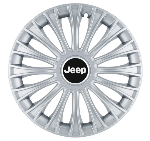 Set 4 Capace Roti, potrivite jantelor de R14, pentru Jeep, model dino cromat