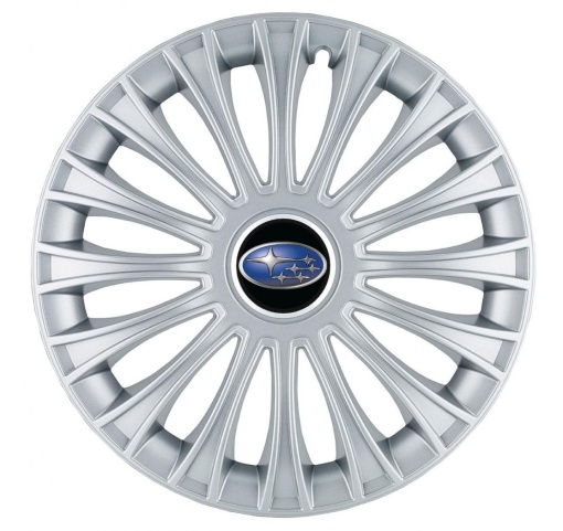 Set 4 Capace Roti, potrivite jantelor de R14, pentru Subaru, model dino cromat