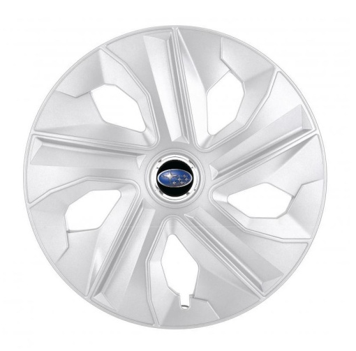 Set 4 Capace Roti, potrivite jantelor de R14, pentru Subaru, model luna cromat