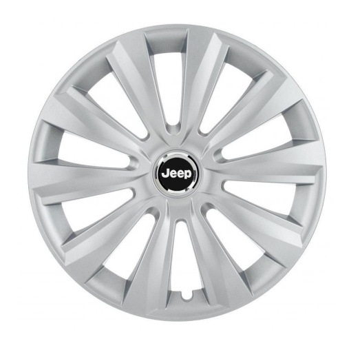 Set 4 Capace Roti, potrivite jantelor de R16, pentru Jeep, model delta cromat