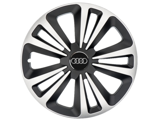 Set 4 Capace Roti Terra Gri-Negru R15, pentru gama auto Audi