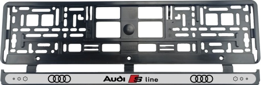 Set 2 bucati, Suport Numar Inmatriculare pentru Audi S Line