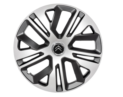 Set 4 capace roti 14`` Raven Gri-Negru, Compatibile cu Citroen
