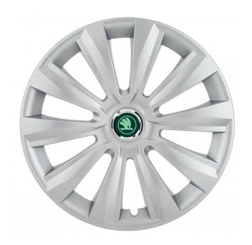 Set 4 Capace Roti Autohelix MSA® potrivite jantelor de 15 inch, pentru Skoda Verde model Delta Gray