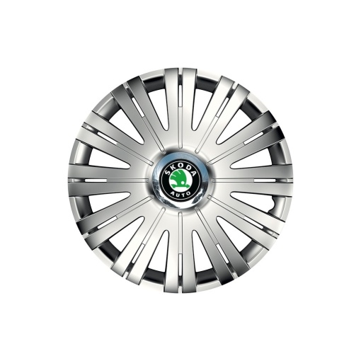 Set 4 Capace Roti Autohelix MSA® potrivite jantelor de 15 inch, pentru Skoda, model Active Crom