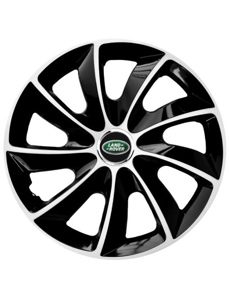 Set 4 Capace Roti Autohelix MSA® potrivite jantelor de 15 inch, pentru Land Rover, model Stig Extra Black & White