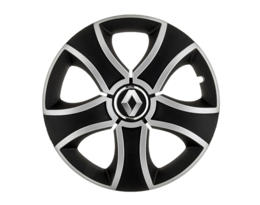 Set 4 capace roti Bis Gri-Negru R16 pentru gama auto Renault
