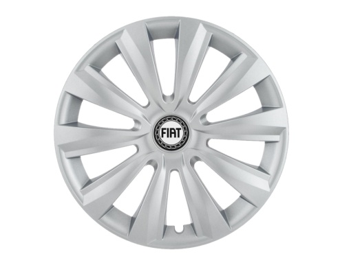 Set 4 capace roti Delta cromat R15 pentru gama auto Fiat