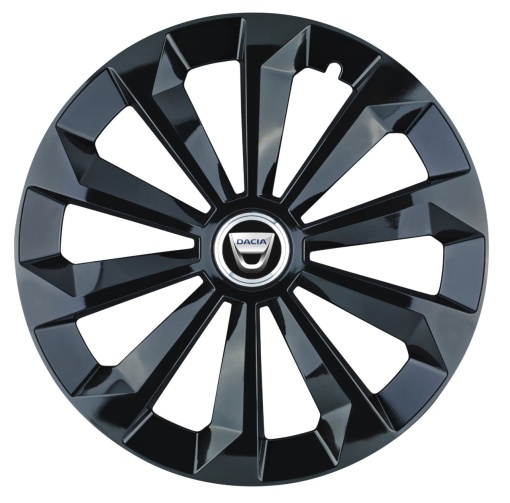 Set 4 capace roti Fame Negru R14 pentru gama auto Dacia