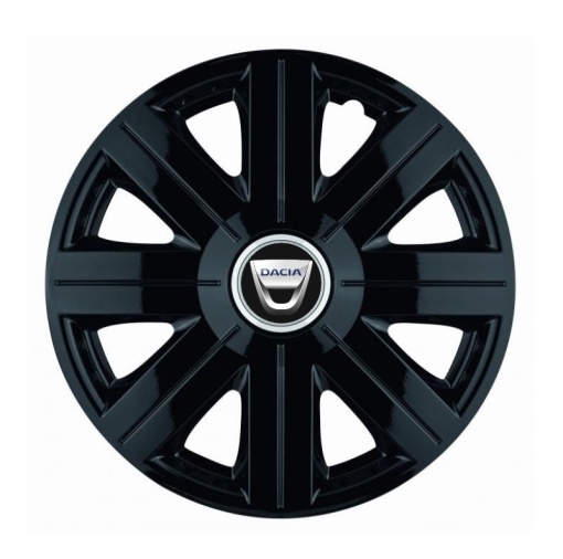 Set 4 Capace Roti, potrivite jantelor de R16, pentru Dacia, model Cosmos Negru