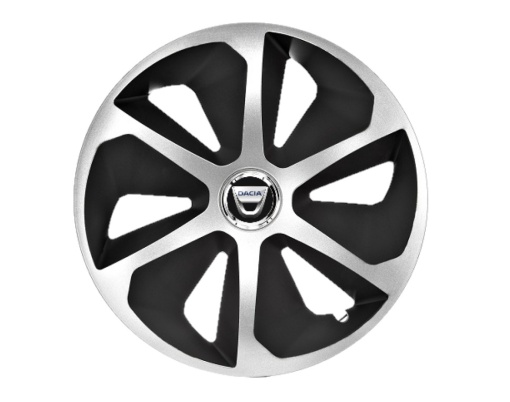 Set 4 capace roti Roco Gri-Negru R15 pentru gama auto Dacia