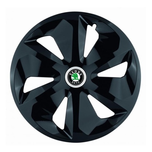 Set 4 Capace Roti Roco Negru R14, pentru Skoda