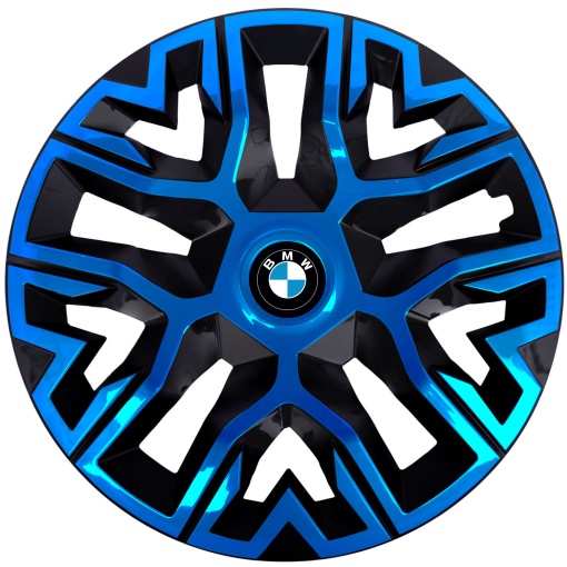 Set 4 Capace Roti 16 `` Best Albastru-Negru, Compatibile Cu BMW