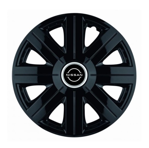 Set 4 Capace Roti Autohelix MSA® potrivite jantelor de 15 inch, pentru Nissan Nou model Cosmos Black