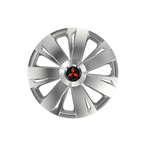 Set 4 capace roti Cu Inel Cromat Energy R15 pentru gama auto Mitsubisi