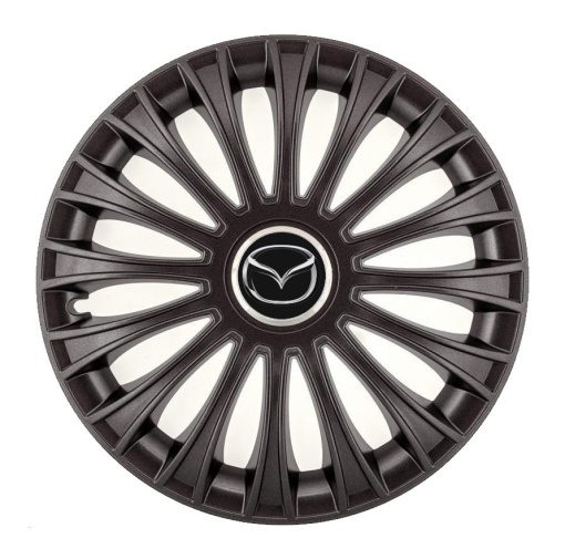 Set 4 Capace Roti, potrivite jantelor de R14, pentru Mazda, model dino Negru