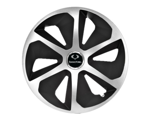 Set 4 capace roti Roco Gri-Negru R16 pentru gama auto SsangYong