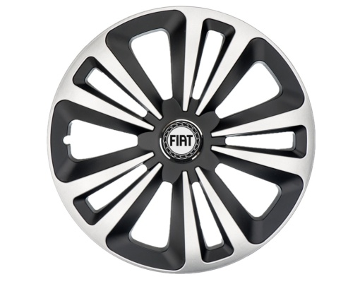 Set 4 Capace Roti Terra Gri-Negru R14, pentru gama auto Fiat