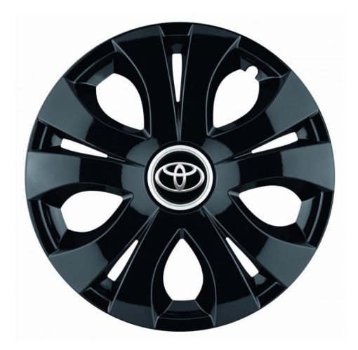 Set 4 Capace Roti Top Negru R15, Compatibil Cu Toyota