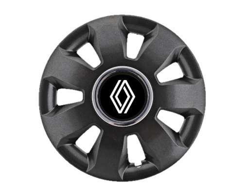 Set 4 Capace Roti Autohelix MSA® potrivite jantelor de 16 inch, pentru Renault Nou model Ares Black