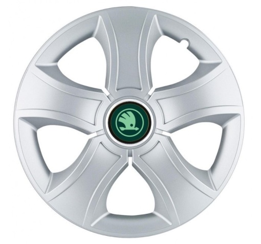 Set 4 Capace Roti Bis Gri R14, pentru Skoda Verde