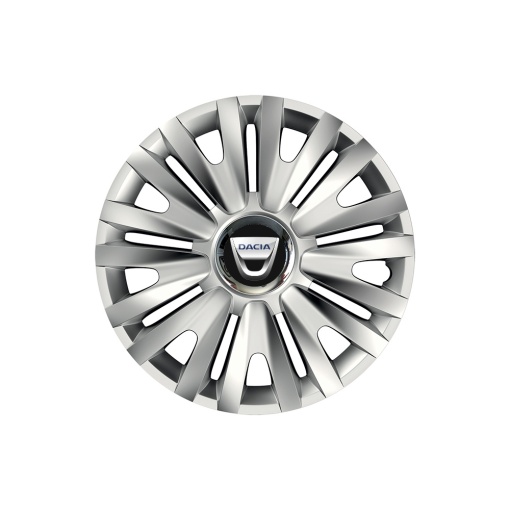 Set 4 capace roti Cu Inel Cromat Royal R15 pentru gama auto Dacia