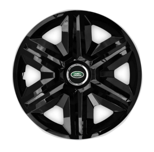 Set 4 capace roti Hubcaps fast black R16 pentru gama auto Land Rover
