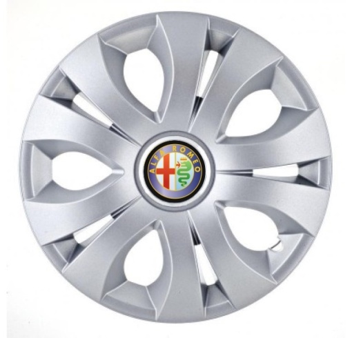 Set 4 Capace Roti, potrivite jantelor de R14, Compatibil Cu Alfa Romeo, model top crom