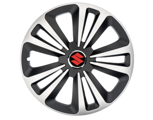 Set 4 Capace Roti Terra Gri-Negru R15 pentru gama auto Suzuki
