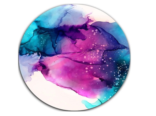 Mousepad abstract multicolor 20 x 20 cm