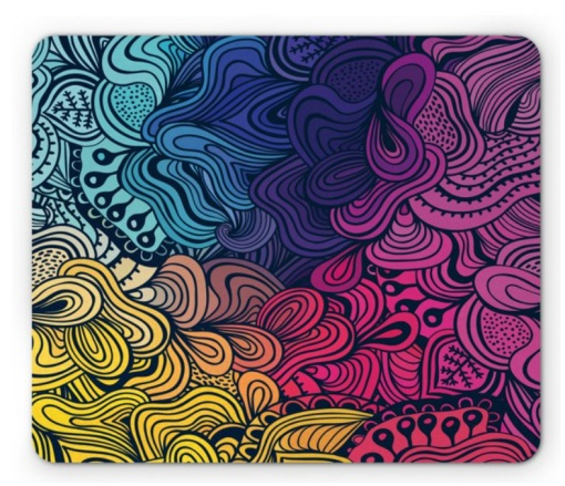 Mousepad Multicolor 22x18 cm