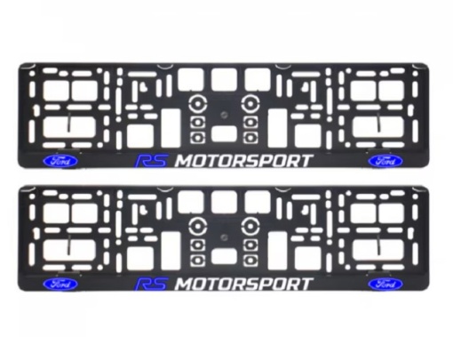 Set 2 bucati suport numar inmatriculare FORD RS