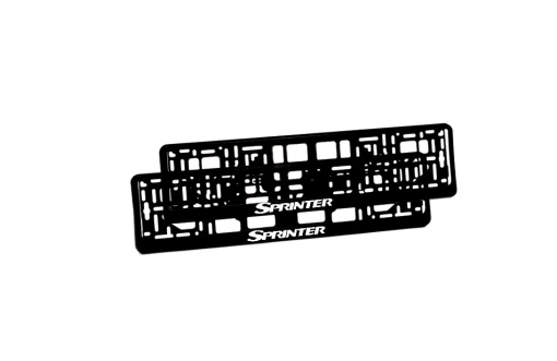 Set 2 suporturi numar inmatriculare personalizat-Sprinter