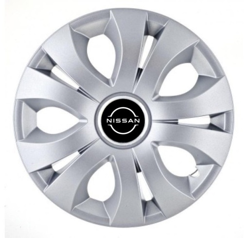 Set 4 Capace Roti Autohelix MSA® potrivite jantelor de 14 inch, Compatibil Cu Nissan Nou, model Top Gray