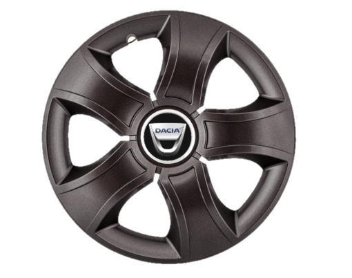 Set 4 capace roti Bis Negru R14 pentru gama auto Dacia