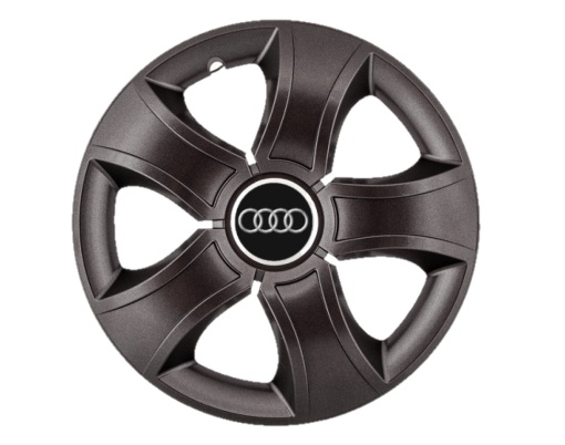 Set 4 capace roti Bis Negru R15 pentru gama auto Audi