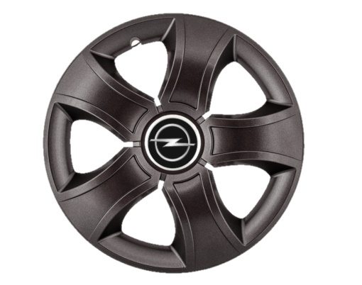 Set 4 capace roti Bis Negru R15 pentru gama auto Opel
