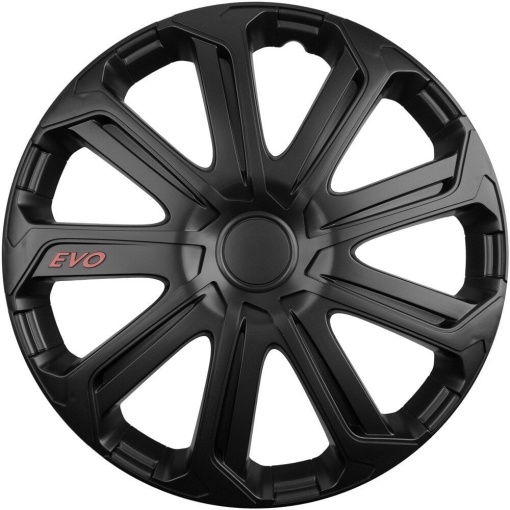 Set 4 Capace Roti Evo Negru R16