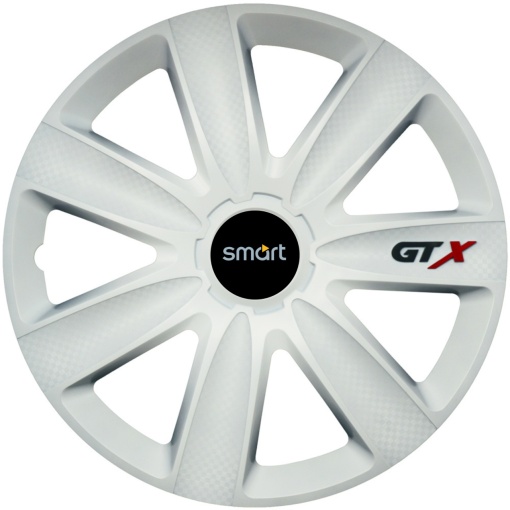 Set 4 Capace Roti GTX Alb R15, Compatibil Cu Smart