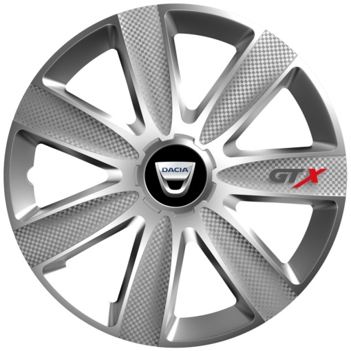 Set 4 Capace Roti GTX Gri R14, Pentru Dacia