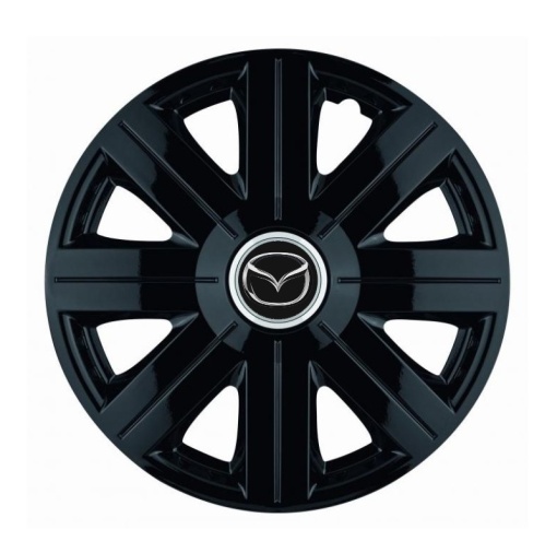Set 4 Capace Roti, potrivite jantelor de R14, pentru Mazda, model Cosmos Negru