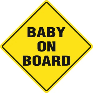 Baby on board Sticker autocolant 12 x 12 cm